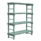 Gastro-inox Rea Design Eurostelling 4 Schappen 1400(l)x500(d)x1750(h)mm