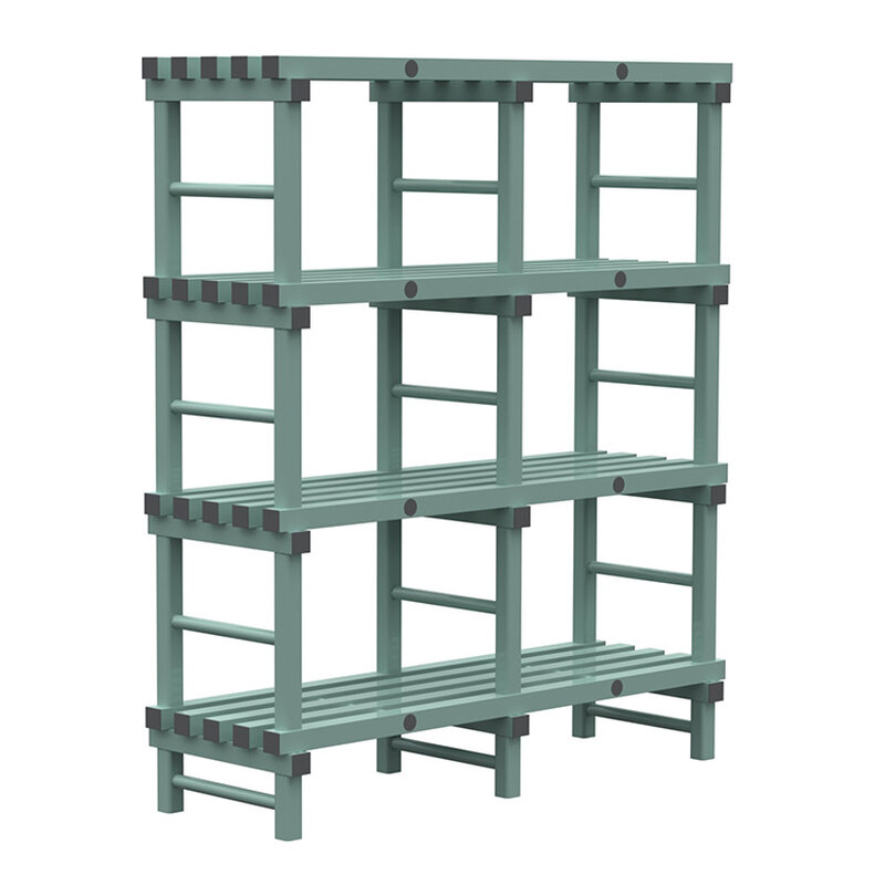Gastro-inox Rea Design Eurostelling 4 Schappen 1500(l)x500(d)x1750(h)mm