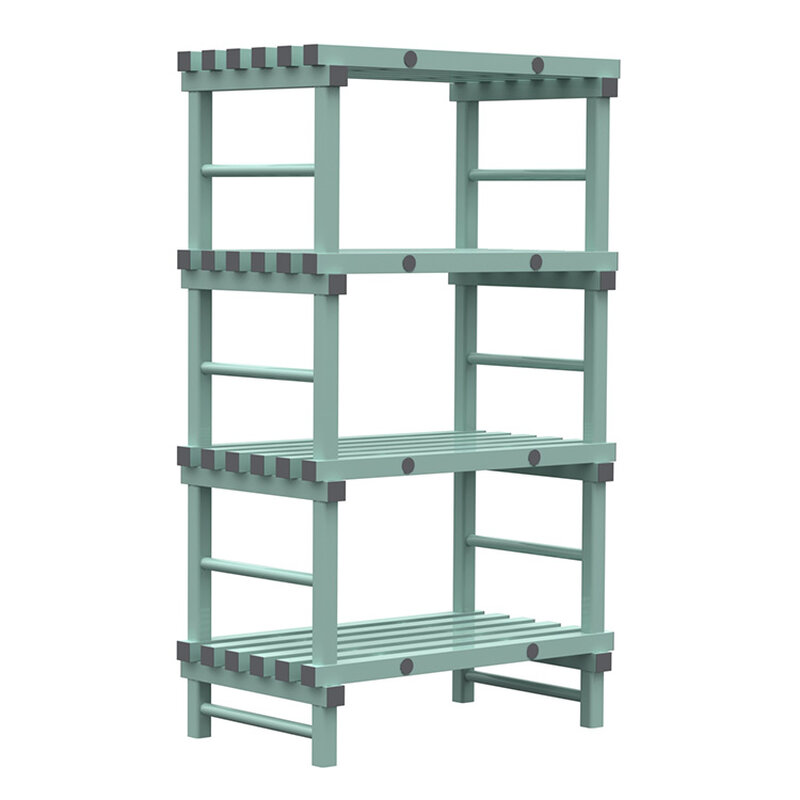 Gastro-inox Rea Design Eurostelling 4 Schappen 1000(l)x600(d)x1750(h)mm