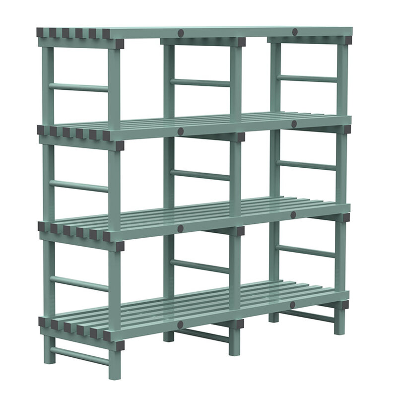Gastro-inox Rea Design Eurostelling 4 Schappen 1800(l)x600(d)x1750(h)mm