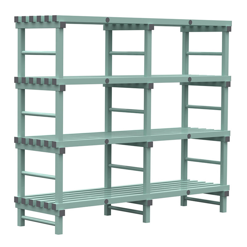 Gastro-inox Rea Design Eurostelling 4 Schappen 2000(l)x600(d)x1750(h)mm