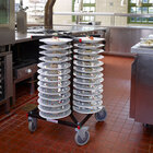 Gastro-inox Jackstack Verrijdbaar Bordenrek Geschikt Voor 52 Borden