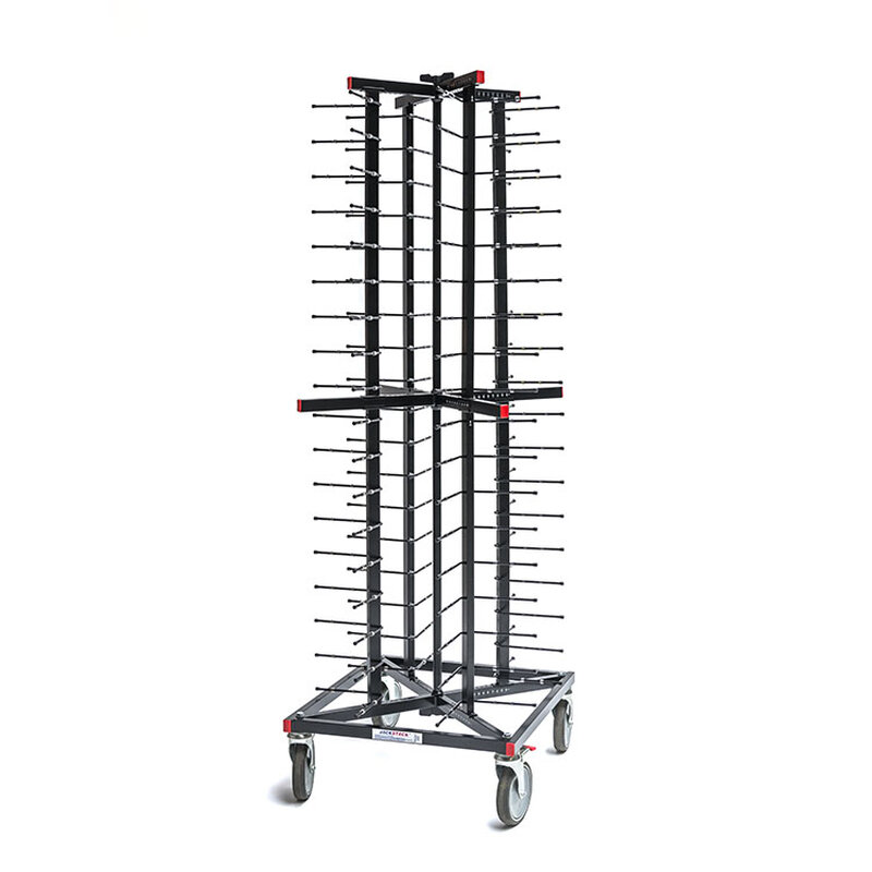 Gastro-inox Jackstack Verrijdbaar Bordenrek Geschikt Voor 72 Borden