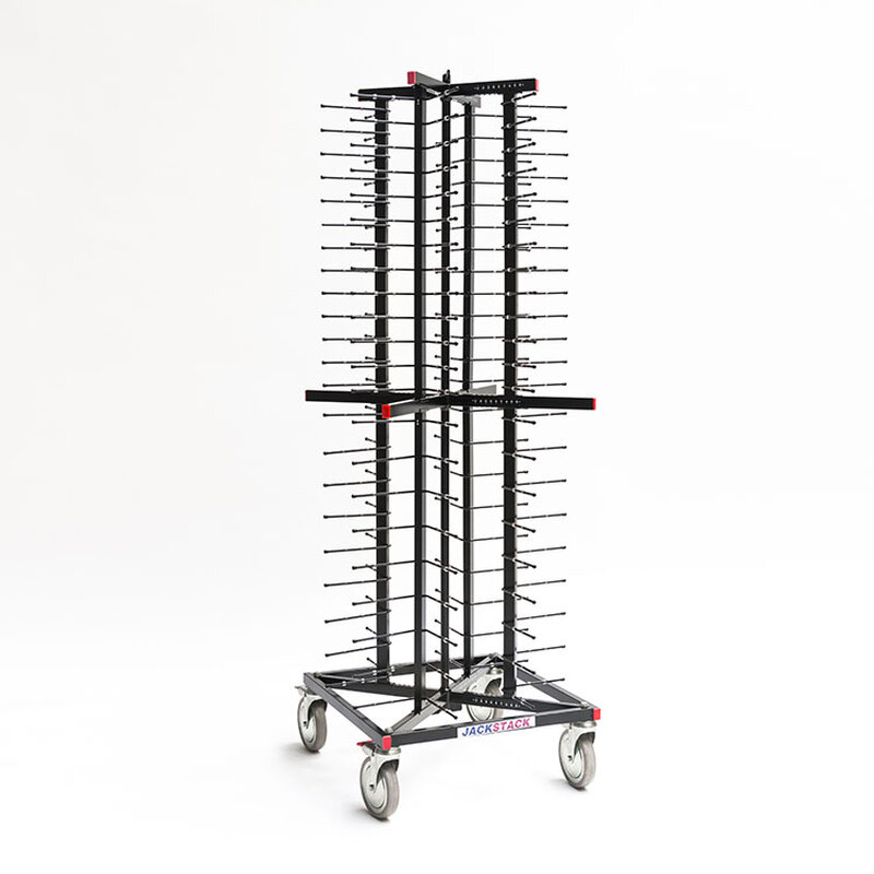 Gastro-inox Jackstack Verrijdbaar Bordenrek Geschikt Voor 88 Borden