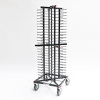 Gastro-inox Jackstack Verrijdbaar Bordenrek Geschikt Voor 104 Borden