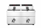 Hendi Inductie Friteuse Met Aftapkraan - 2 x 8 l