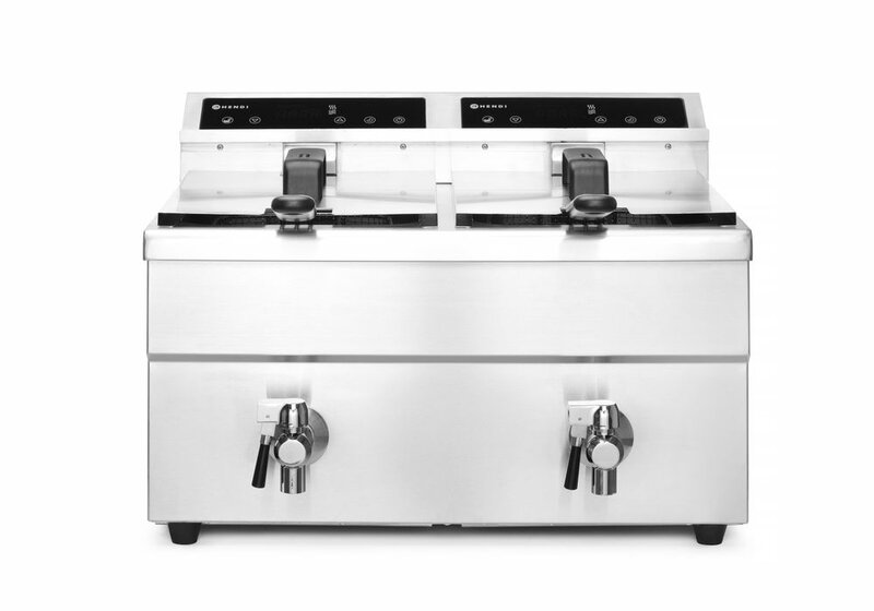 Hendi Inductie Friteuse Met Aftapkraan - 2 x 8 l