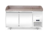 Hendi Pizzawerkbank Met Granieten Werkblad, 2 Deuren