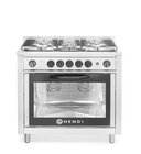 Hendi Gasfornuis - 5 Pits Met Elektrische Oven