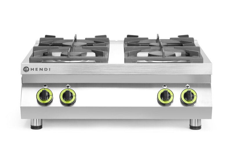 Hendi Gasfornuis 4-pits Kitchen Line - Tafel Model