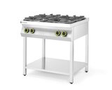 Hendi Gasfornuis Kitchen Line 4-pits Open Standaard