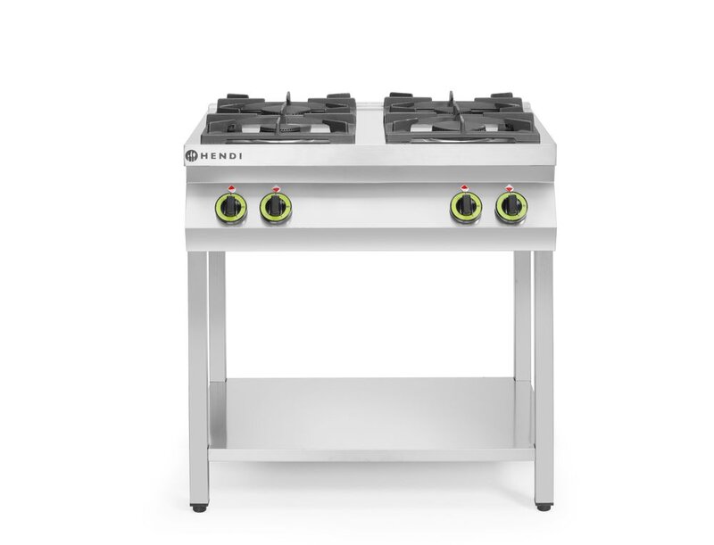 Hendi Gasfornuis Kitchen Line 4-pits Open Standaard
