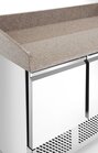Hendi Pizzawerkbank Met 3 Deuren en Koelvitrine 380+40l