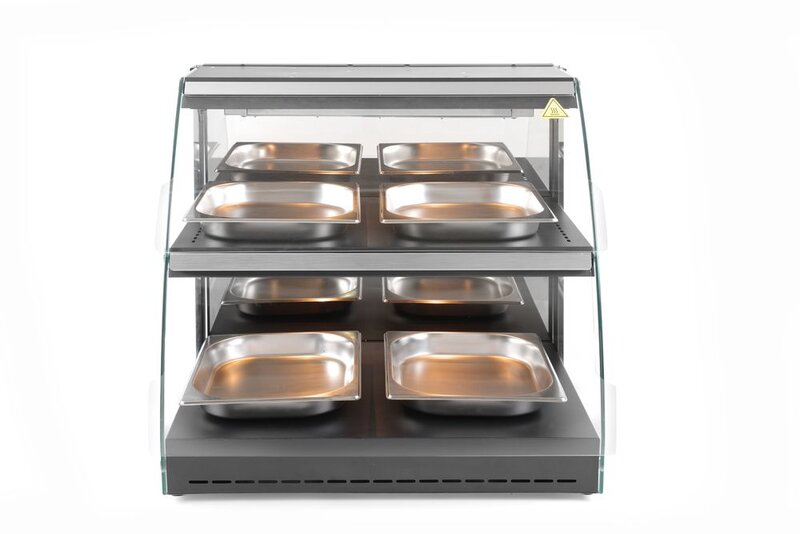 Hendi Warmhoudvitrine Quartz Tweelaags