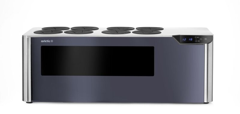 Hendi Wijnkoeler Tafelmodel, Met 2 Temperatuurzones Cellar