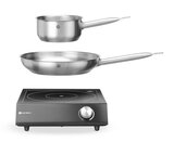 Hendi Set: Inductie Kookplaat 3500w + Steelpan + Koekenpan