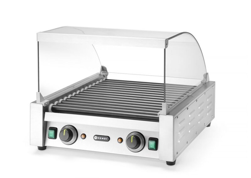 Hendi Glazen Cover Voor Worstenroller Grill