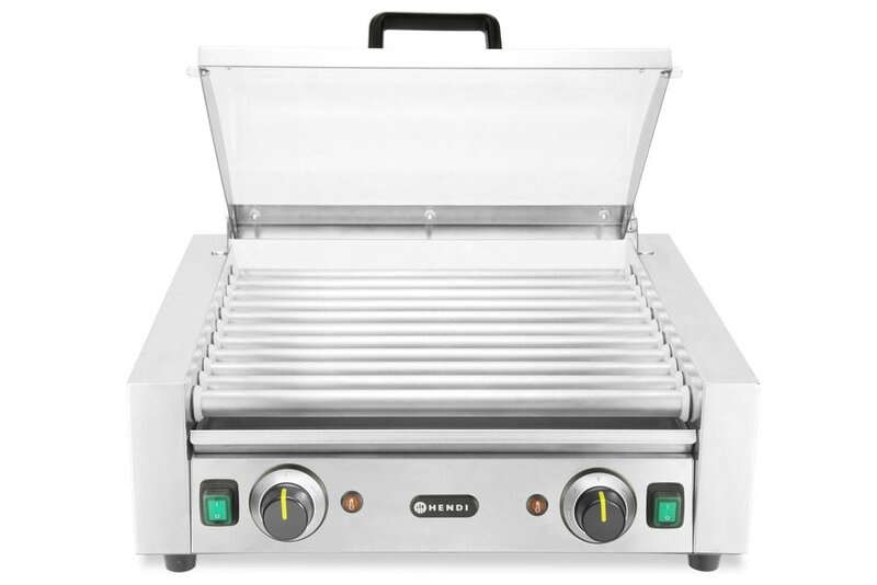 Hendi Worstrolgrill – 2 Zones Met Energiebesparend Deksel