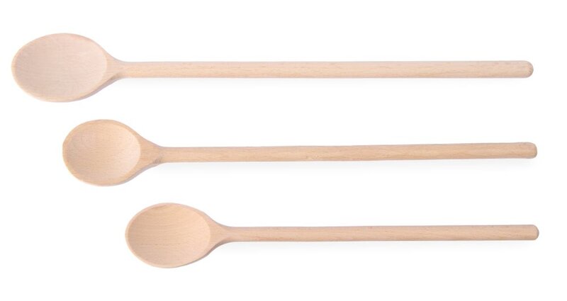 Hendi Houten Lepel - Set Van 3, Verschillende Maten