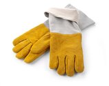 Hendi Hittebestendige Leren Barbecue Handschoenen - 2 Stuks