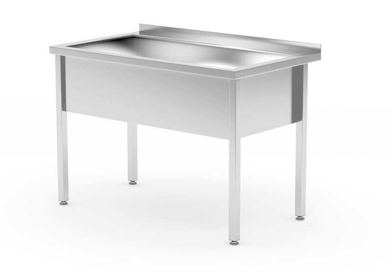 Hendi Tafel Met Enkele Wasbak – Gelast, Diepte 700 Mm, Kamerhoogte 300 mm
