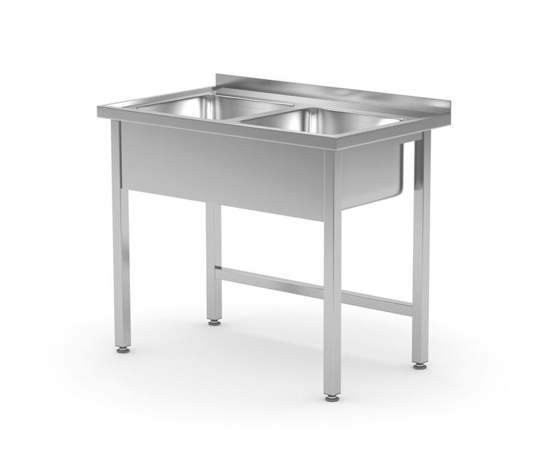 Hendi Tafel Met 2 Spoelbakken – Gelast