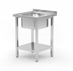 Hendi Spoeltafel Met Legplank, Met Bouten