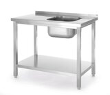 Hendi Spoeltafel Met Legplank, Met Bouten