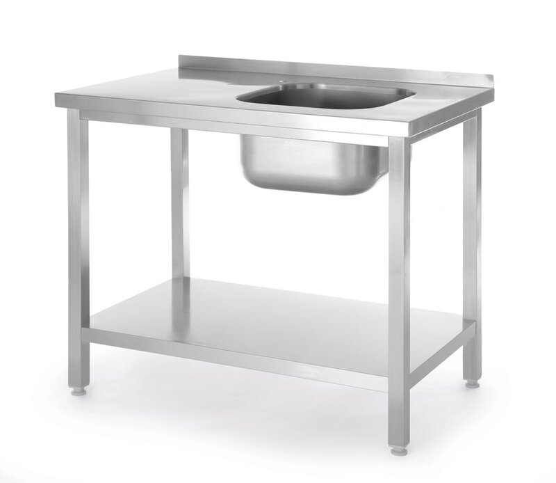 Hendi Spoeltafel Met Legplank, Met Bouten