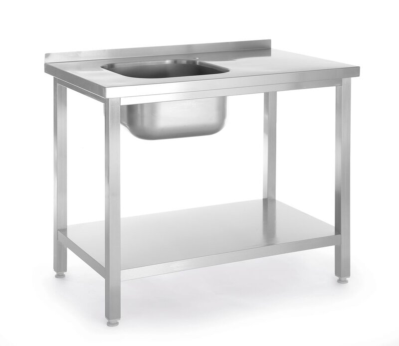 Hendi Spoeltafel Met Legplank, Met Bouten
