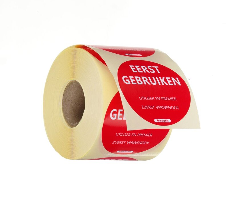 Hendi Voedselveiligheidsstickers, Multifunctioneel, Eenvoudig Verwijderbaar, "eerst Gebruiken"