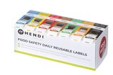 Hendi Set Voedselveiligheidsstickers, Multifunctioneel, Eenvoudig Verwijderbaar, Met Een Dispenser
