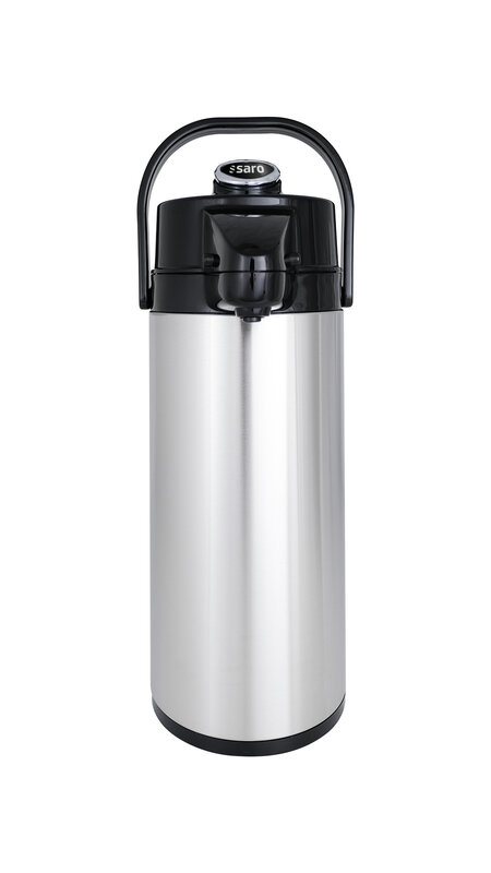 Saro Thermos Pompkan Rvs (binnenzijde Glas)