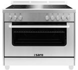 Saro Inductiefornuis+elektrische Oven,ts95ind61x Zilver