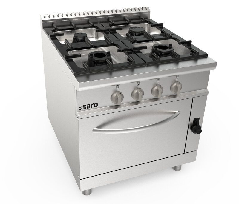 Saro Gasfornuis + Gasoven 4 Pits LQ - Model LQ / Cug4ng