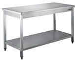 Saro Rvs-tafel, Demont., Onderblad - B 1000 x D 600 mm