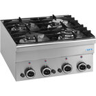 Saro Gasfornuis 4 Branders Tafel 600 Line G4s6