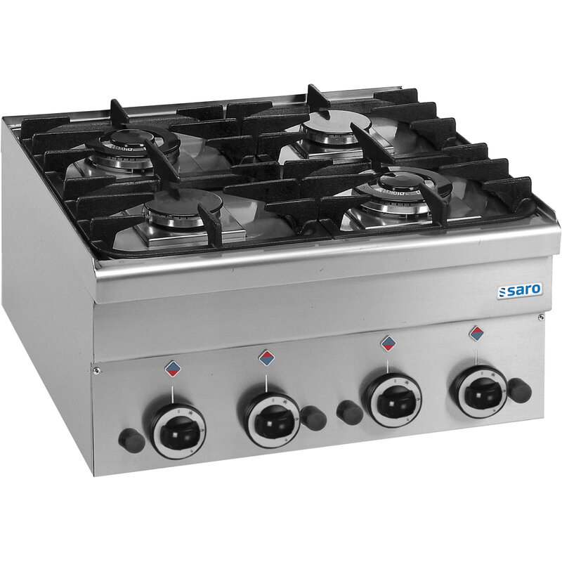 Saro Gasfornuis 4 Branders Tafel 600 Line G4s6