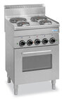 Saro Elektrisch Fornuis 4zones+grill+heteluchtoven,e4f6