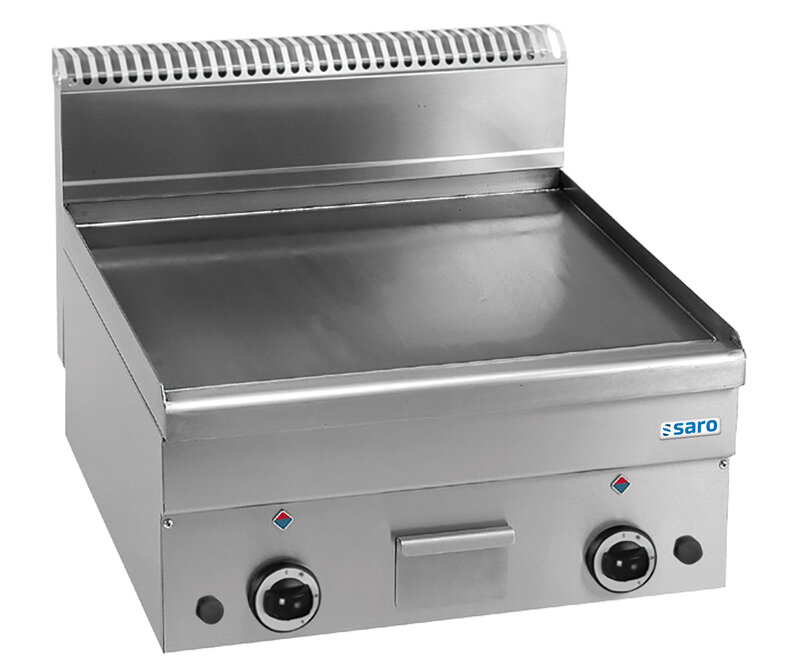 Saro Gas Grillplaat Glad Tafel 600x600 Gft66l