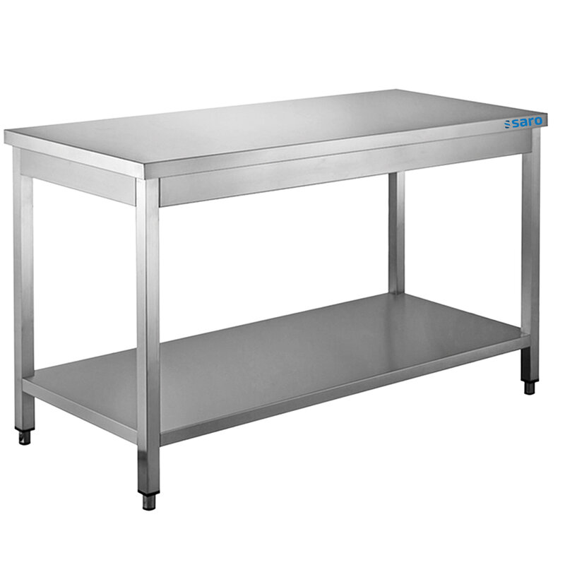 Saro Rvs Tafel, Met Onderblad - 700 mm D, 600 mm
