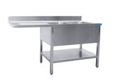 Saro Spoeltafel, 2 Wasbakken,rechts - B 1800 x D 700 mm