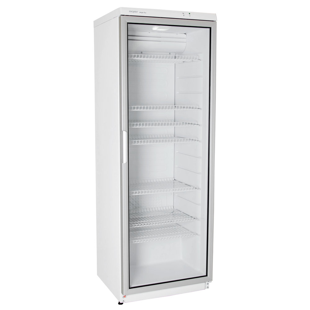 Exquisit Koelkast | 350l | Wit/rvs | 0°c/+10°c | Geforceerd | 600x600x1730(h)mm