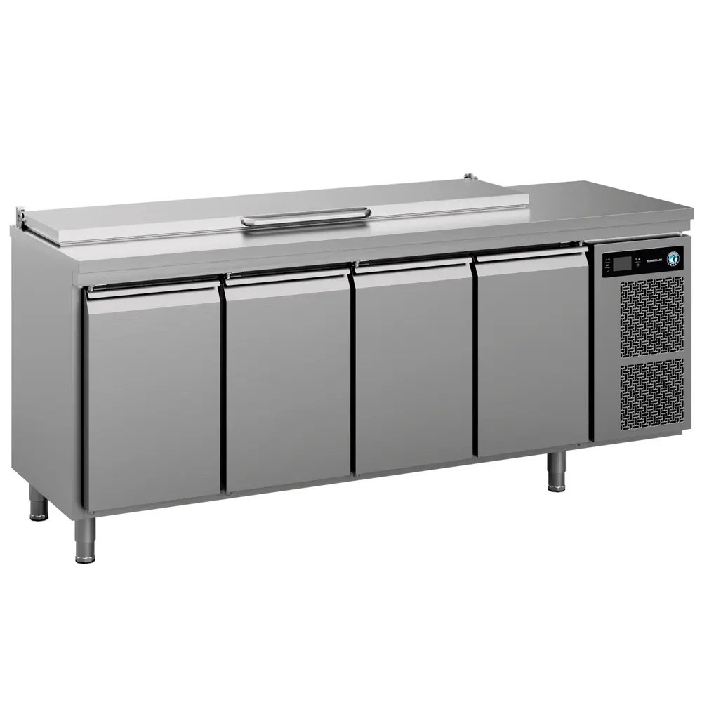 Hoshizaki Saladette | Premier | 625l | 4 Deuren (1/1 Gn) | Boven 9x 1/3 GN | +2°c/+12°c | Geforceerd | Klapdeksel | 2196x700x1028(h)mm