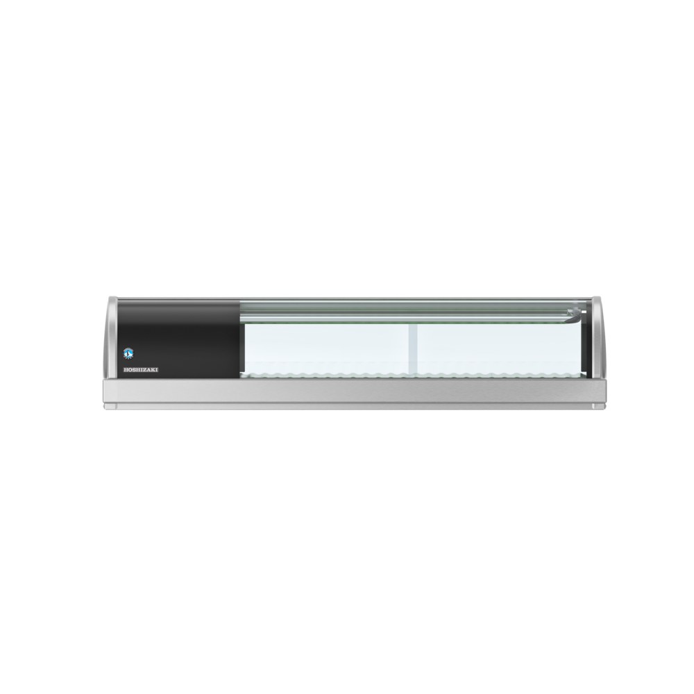 Hoshizaki Sushivitrine | Rvs/zwart | 42l | +3°c/+5°c | Statisch | Compressor Rechts | 1200x345x270(h)mm