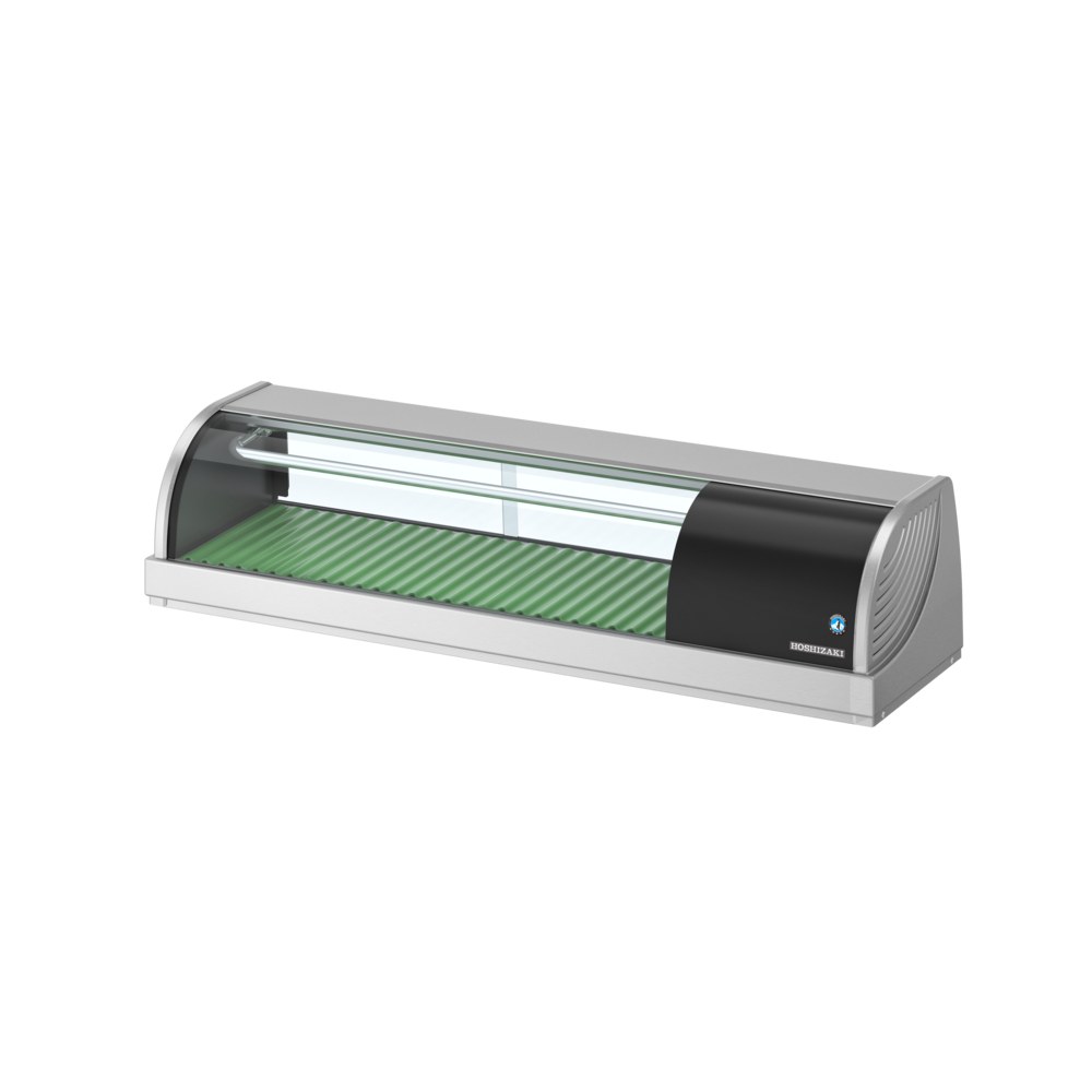 Hoshizaki Sushivitrine | Rvs/zwart | 42l | +3°c/+5°c | Statisch | Compressor Links | 1200x345x270(h)mm