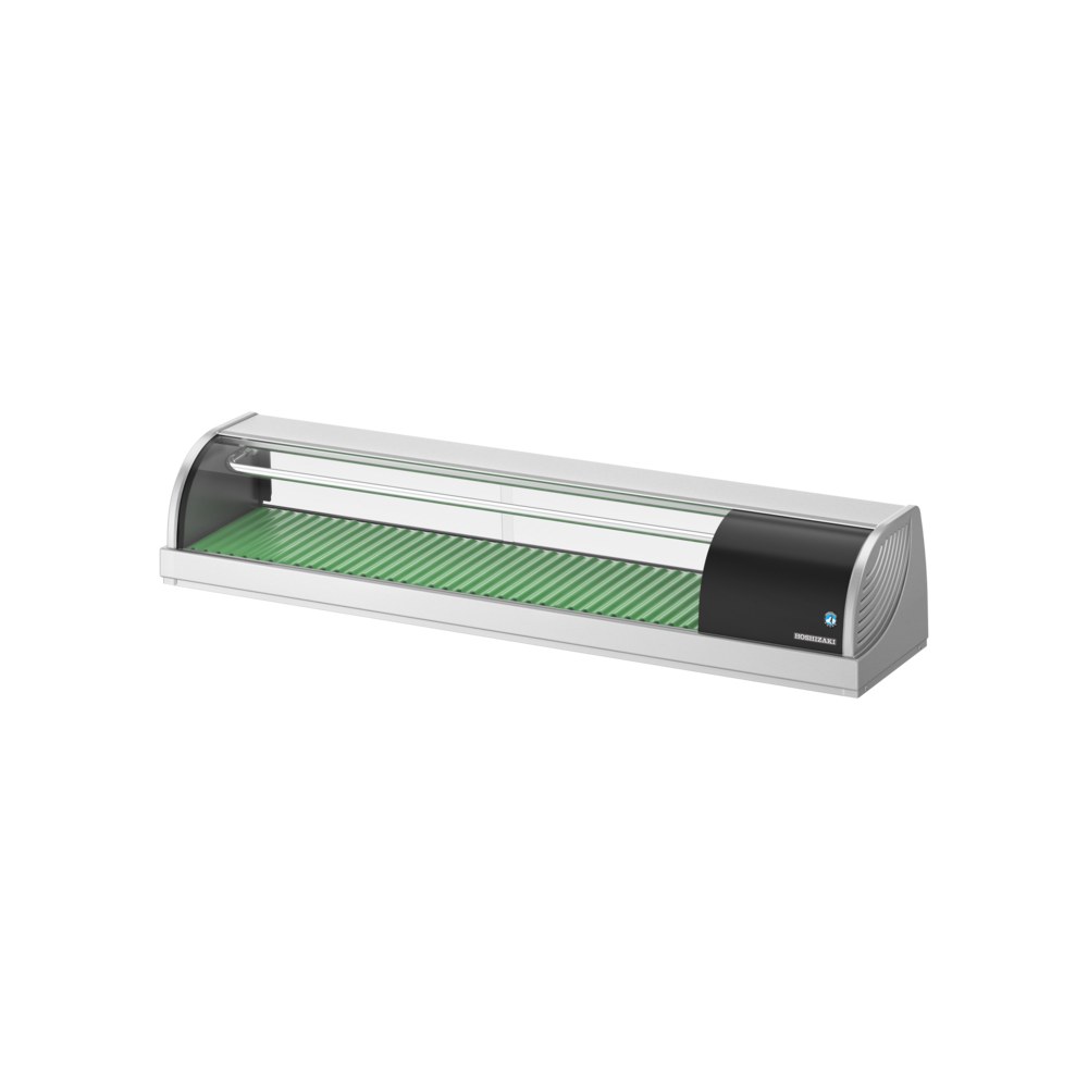 Hoshizaki Sushivitrine | Rvs/zwart | 57l | +3°c/+5°c | Statisch | Compressor Links | 1500x345x270(h)mm