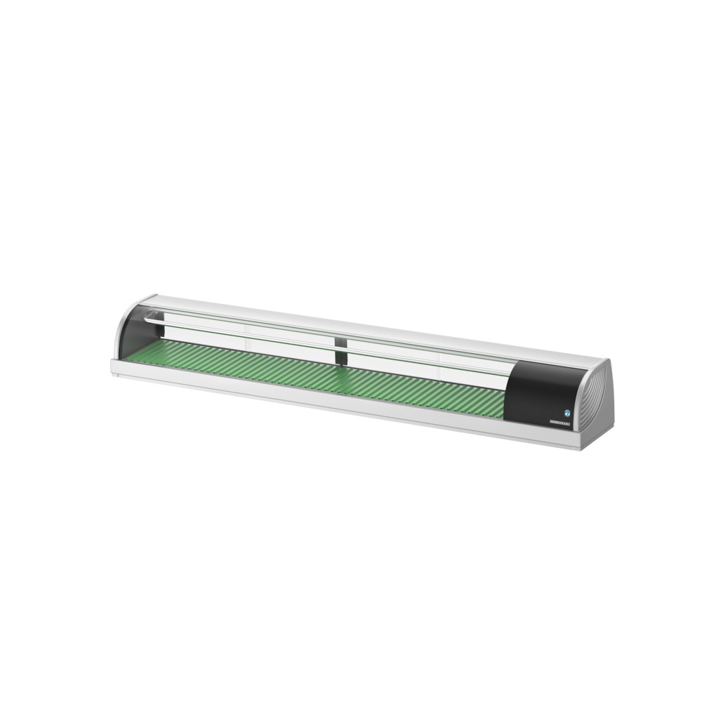 Hoshizaki Sushivitrine | Rvs/zwart | 87l | +3°c/+5°c | Statisch | Compressor Links | 2100x345x270(h)mm