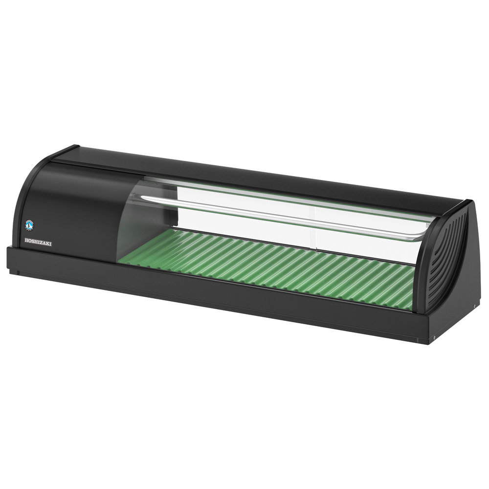 Hoshizaki Sushivitrine | Zwart | 42l | +5°c | Statisch | Compressor Rechts | 1200x345x270(h)mm