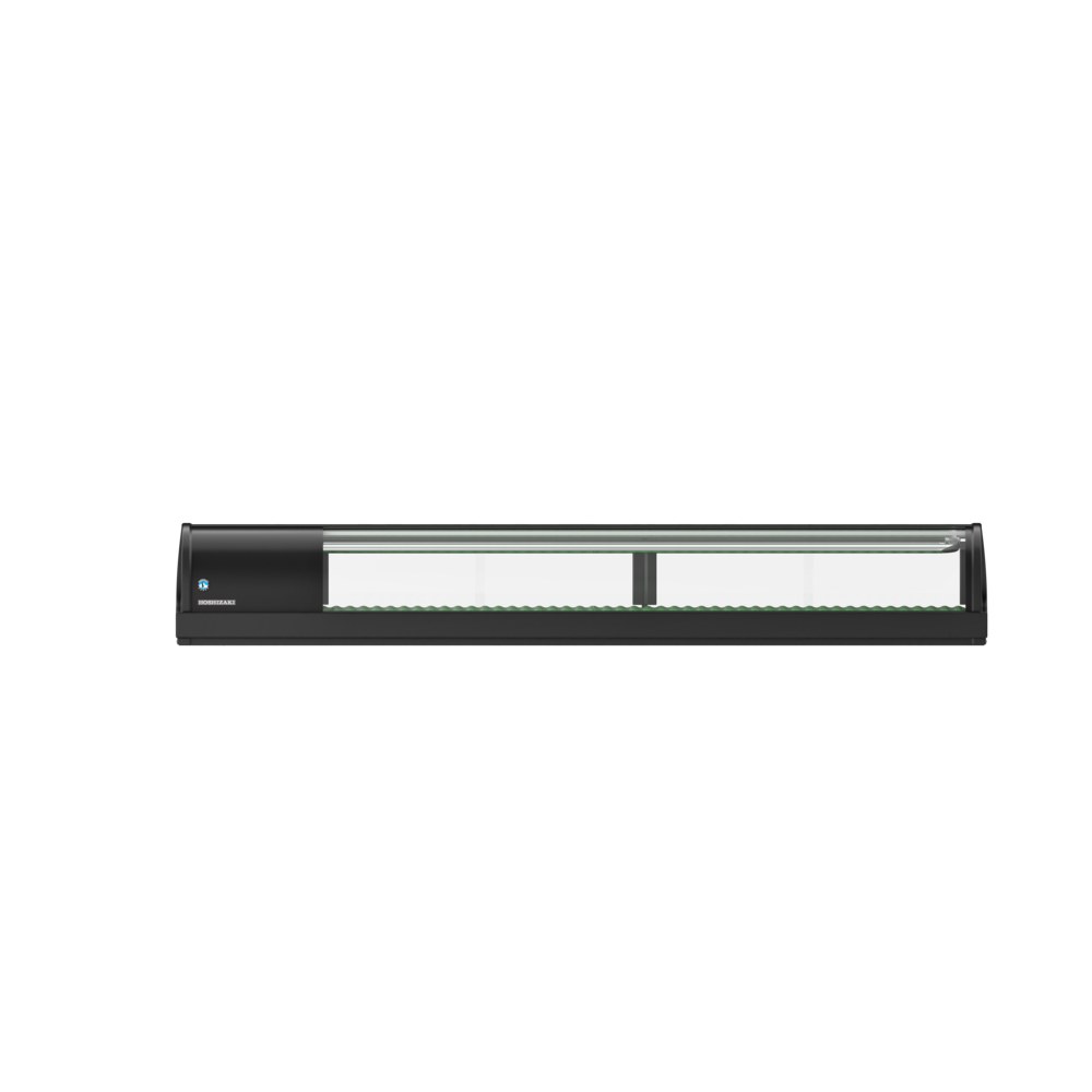 Hoshizaki Sushivitrine | Zwart | 72l | +3°c/+5°c | Statisch | Compressor Rechts | 1800x345x270(h)mm
